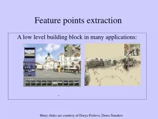 Feature points extraction