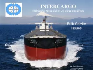 INTERCARGO International Association of Dry Cargo Shipowners