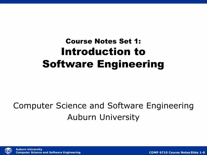 course notes set 1 introduction to software engineering
