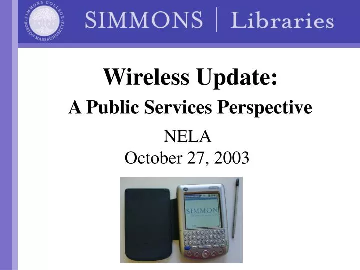 wireless update a public services perspective