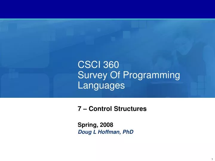 csci 360 survey of programming languages