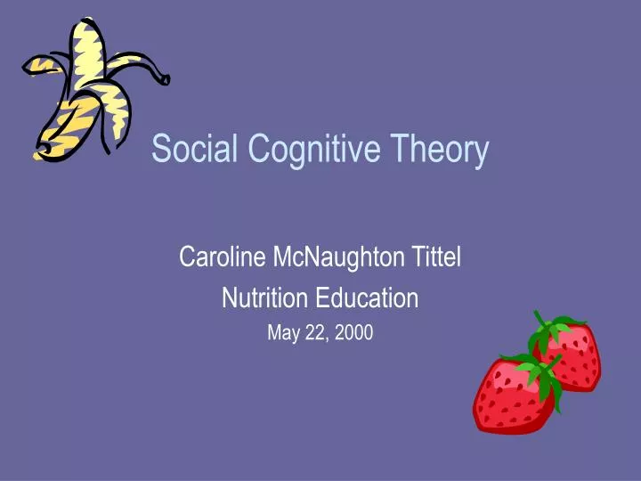 social cognitive theory