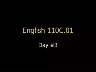 English 110C.01
