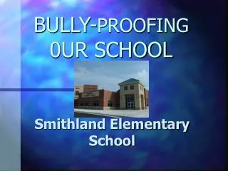 BULLY- PROOFING 0UR SCHOOL