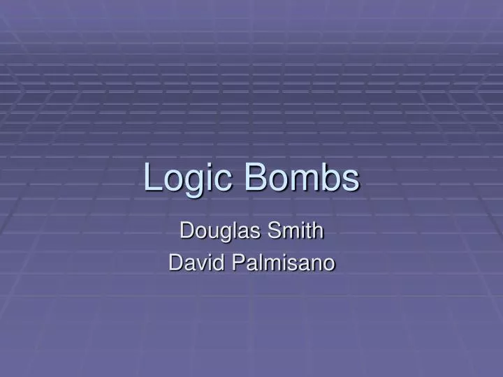logic bombs