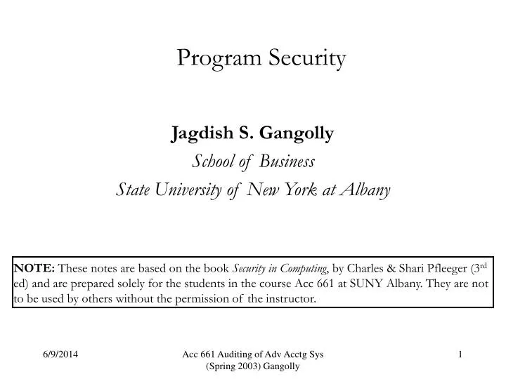 program security