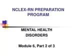 NCLEX-RN PREPARATION PROGRAM - slide 1