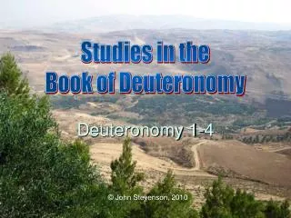 Deuteronomy 1-4
