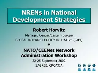 NRENs in National Development Strategies