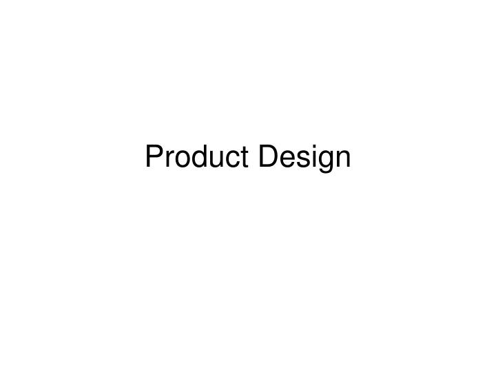 product design