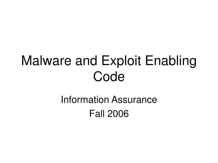 information assurance fall 2006