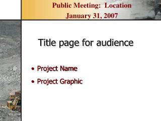 Project Name Project Graphic