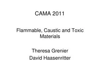 CAMA 2011