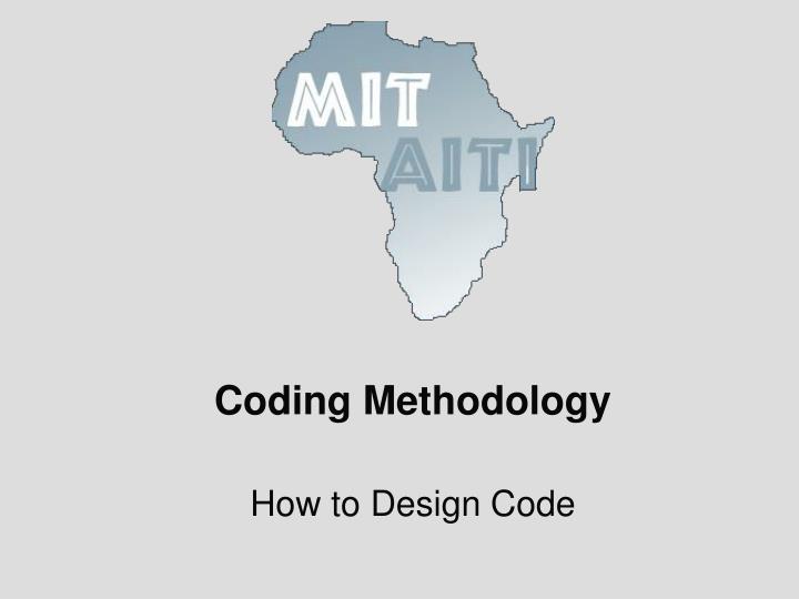 coding methodology