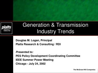 Generation &amp; Transmission Industry Trends