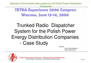 Electric Power Distribution Companies in Poland