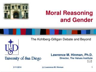 Moral Reasoning and Gender