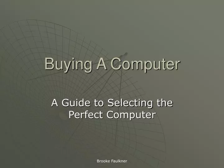buying a computer