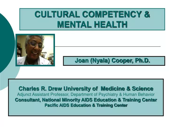 cultural competency mental health