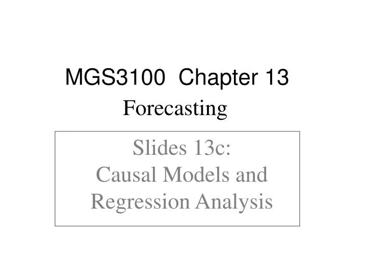 slides 13c causal models and regression analysis