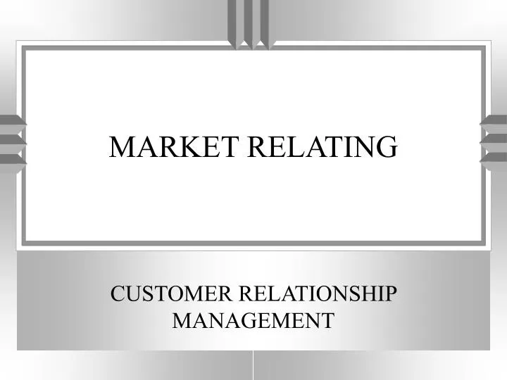 market relating