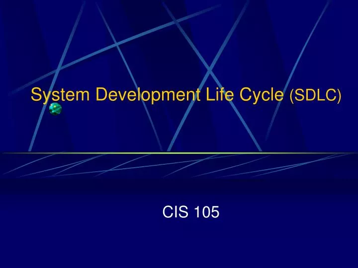 system development life cycle sdlc