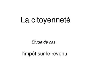 la citoyennet