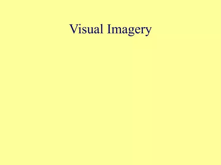 visual imagery
