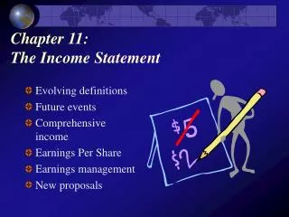 Chapter 11: The Income Statement