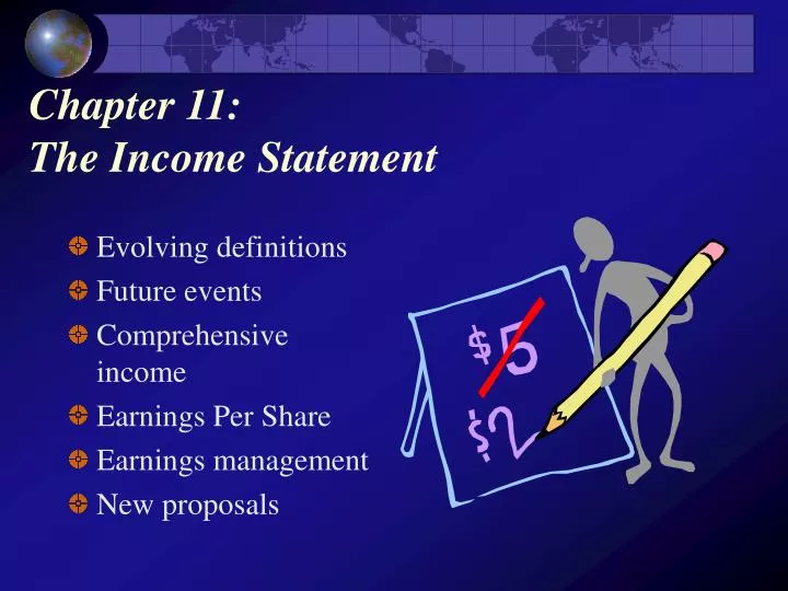 chapter 11 the income statement