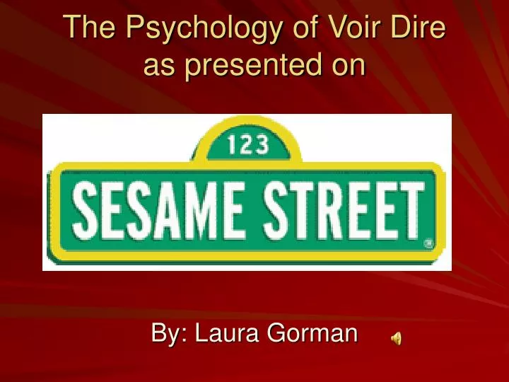 the psychology of voir dire as presented on