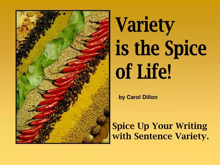 spice up your writing with sentence variety
