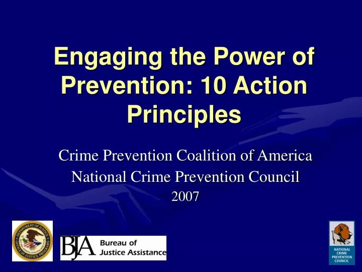 engaging the power of prevention 10 action principles