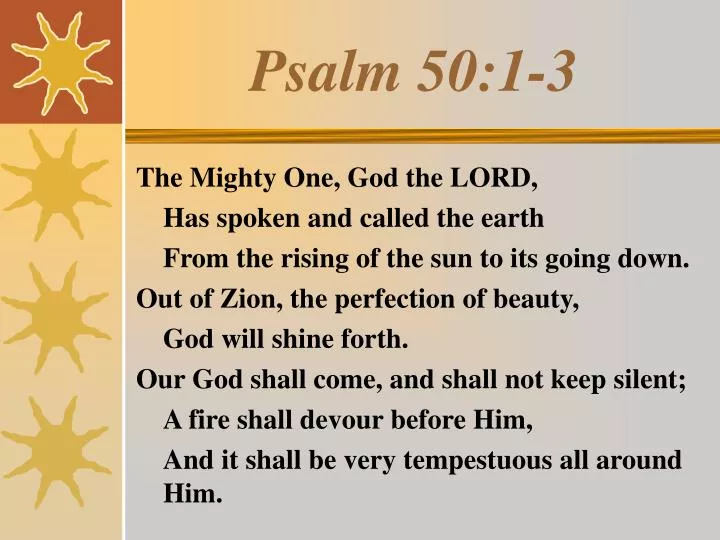 psalm 50 1 3