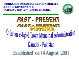 Gulshan-e-Iqbal Town Muncipal Administration Karachi - Pakistan
