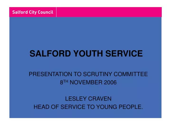 salford youth service