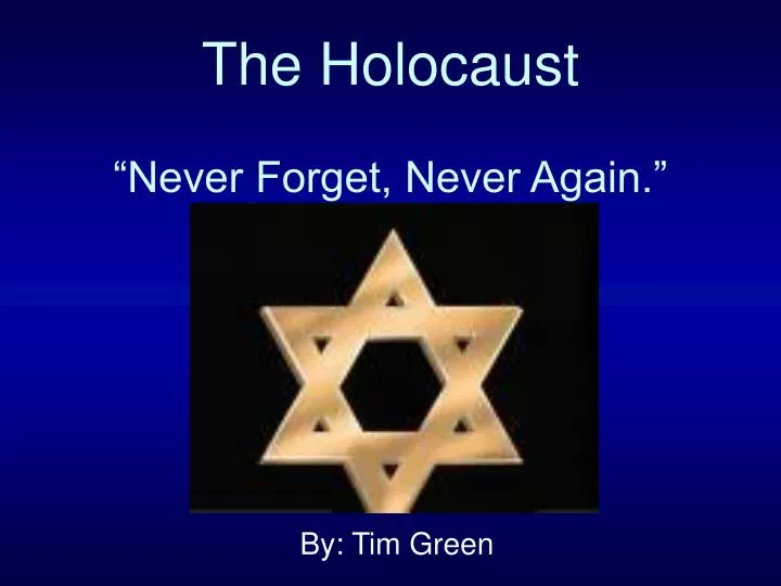 the holocaust never forget never again