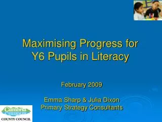 Maximising Progress for Y6 Pupils in Literacy