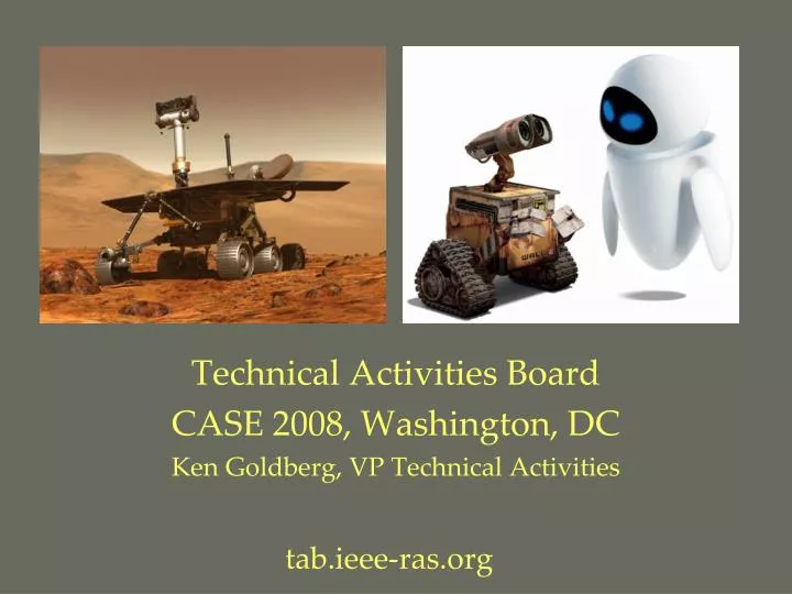 technical activities board case 2008 washington dc ken goldberg vp technical activities