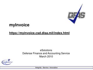 myInvoice https://myinvoice.csd.disa.mil/index.html