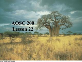 AOSC 200 Lesson 22