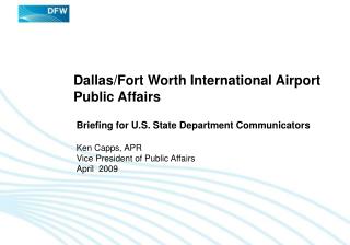 Dallas/Fort Worth International Airport Public Affairs