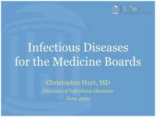 Infectious Diseases for the Medicine Boards