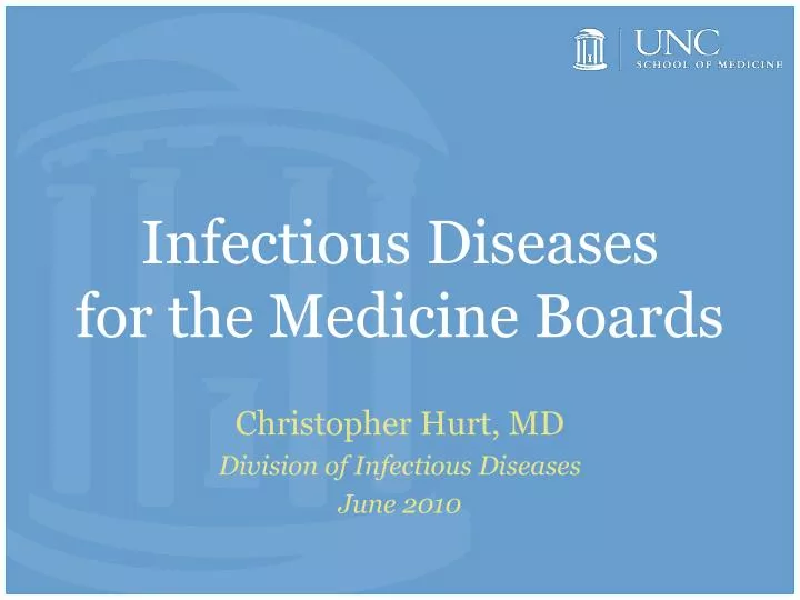 infectious diseases for the medicine boards