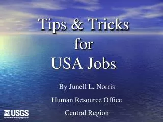 Tips &amp; Tricks for USA Jobs