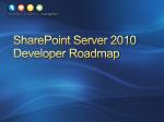 SharePoint Server 2010 Developer Roadmap