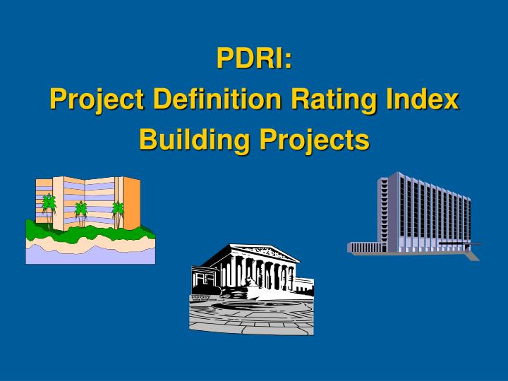 pdri project definition rating index building projects