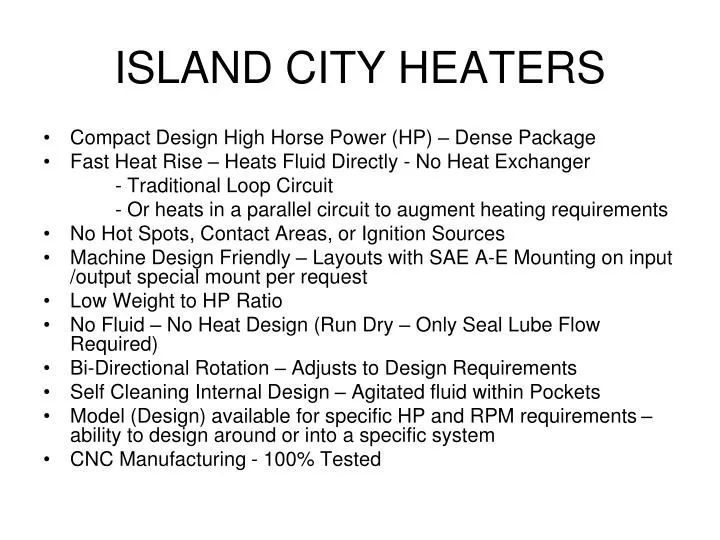 island city heaters