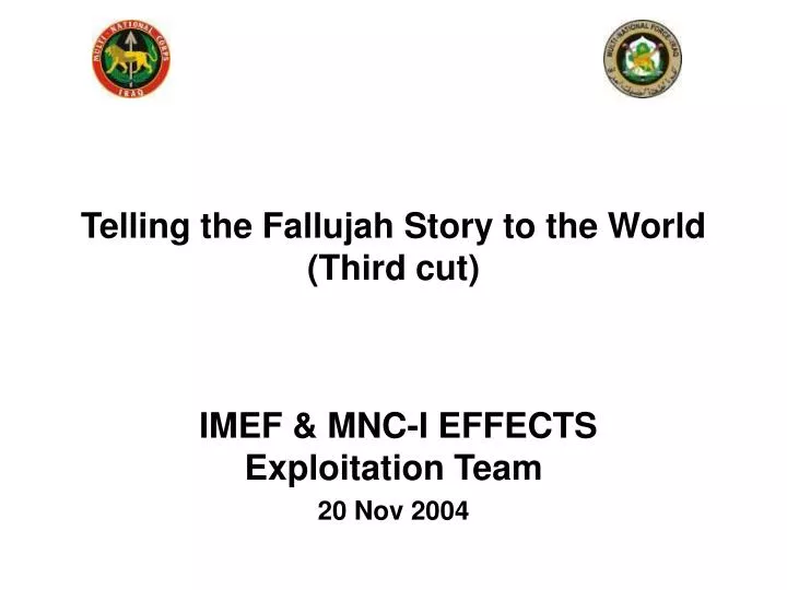imef mnc i effects exploitation team 20 nov 2004
