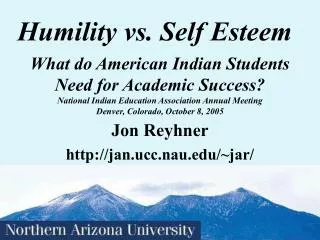 Humility vs. Self Esteem
